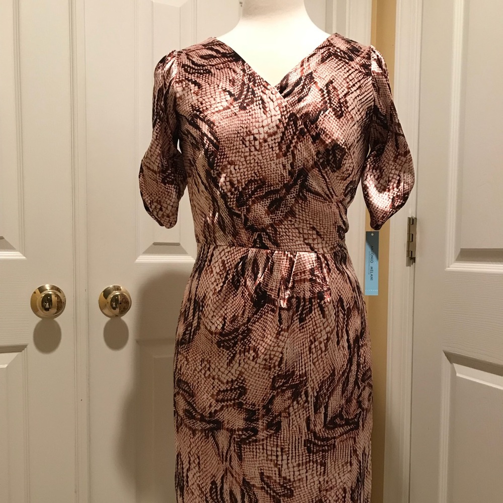 Antonio Melani dress size 4, snake print.